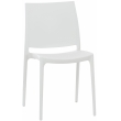 Plastová stolička May - Biela