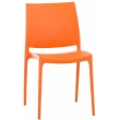 Plastová stolička May - Oranžová