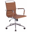 Kancelárska stolička Barton ~ koženka - Svetlo hnedá