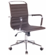 Kancelárska stolička Barton ~ koženka - Tmavo hnedá
