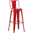 Kovová barová stolička Mason - Červená