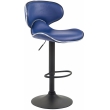 Barová stolička Las Vegas 2 ~ čierna podnož - Modrá