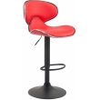 Barová stolička Las Vegas 2 ~ čierna podnož - Červená