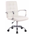 Kancelárska stolička D-Pro ~ koženka - Biela