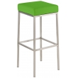 Barová stolička DS35899 nerez - Zelená