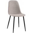 Stolička Giverny látka - sivá