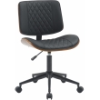 Kancelárska stolička Plover koženka - Orech / Čierna