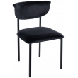 Stolička pre návštevy Gambell zamat - čierna
