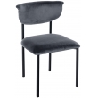 Stolička pre návštevy Gambell zamat - tmavošedá