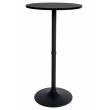 Barový stôl okrúhly DS25199, čierny / rám čierny - v108 x Ø60 cm