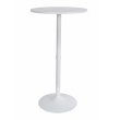 Barový stôl okrúhly DS25199, biely / rám biely - v108 x Ø60 cm