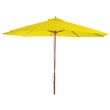 Slnečník Florida Ø 3,5m - polyester/drevo 7kg - žltá