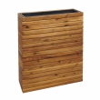 Kvetináč HWC-L21, 77x63x23cm, akáciové drevo - hnedá