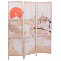 Paraván HWC-O70, deliaca stena - 170 × 137 cm - čerešňové kvety