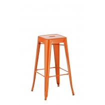 Kovová barová stolička Josh - Oranžová