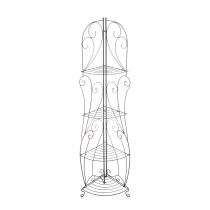 Kovová polica regál Irm - Bronzová