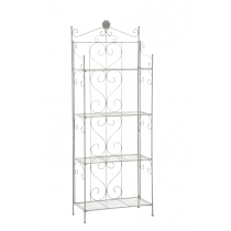 Kovová polica regál Lenja - Zelená antik