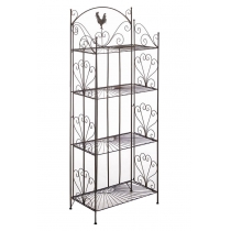 Kovová polica regál Maia - Bronzová