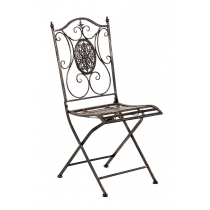 Kovová skladacia stolička Sibell - Bronzová