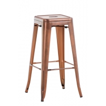 Kovová barová stolička Josh - Meď