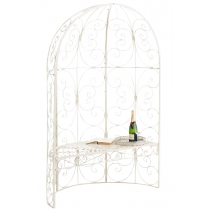 Oblúk na ruže Rosie s lavičkami - Krémová antik