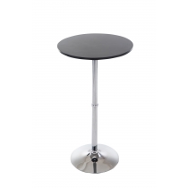 Barový stôl okrúhly DS25199, čierny ~ v108 x Ø60 cm