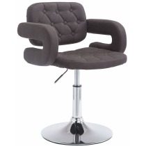 Kreslo Dublin - látka - Tmavo sivá