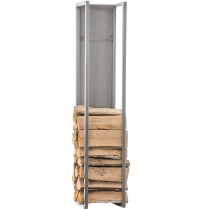 Nástenný stojan na palivové drevo Spark 80, nerezová oceľ