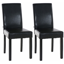 Jedálenská stolička Inn (SET 2 ks) - nohy čierne - Hnedá