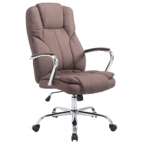 Kancelárska XXL stolička Xanthy látka - Hnedá