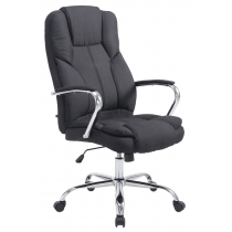 Kancelárska XXL stolička Xanthy látka - Čierna