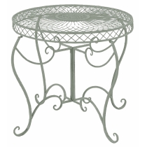 Kovový stôl Sheela - Zelená antik