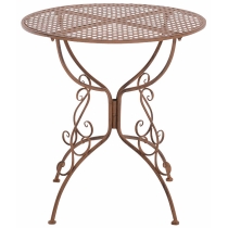 Kovový stôl GS13436802 - Hnedá antik