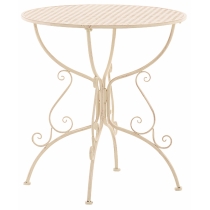Kovový stôl GS13436802 - Krémová antik
