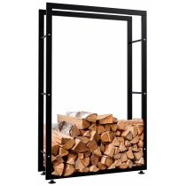 Stojan na drevo Keri V2 25x80x125, čierna