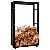 Stojan na drevo Keri V2 25x60x100, čierna