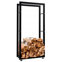 Stojan na drevo Keri V2 25x60x125, čierna