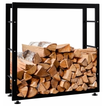 Stojan na drevo Keri V2 25x80x80, čierna