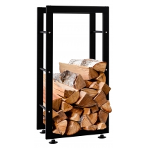 Stojan na drevo Keri V2 25x40x80, čierna