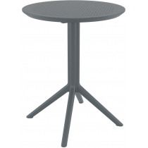 Skladací stôl Sky round - tmavosivá