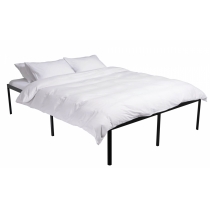 Kovová posteľ Hamlin - 200 x 140, v 41 cm - Čierna