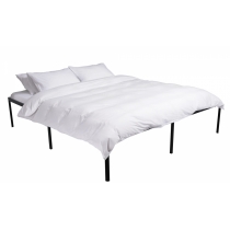 Kovová posteľ Hamlin - 200 x 180, v 41 cm - Čierna