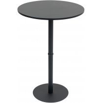 Barový stôl Hereford 75 cm - čierna/čierna