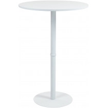 Barový stôl Hereford 75 cm - biela/biela