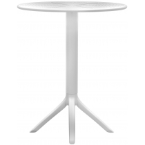 Okrúhly stôl Lacota 60 cm - biela