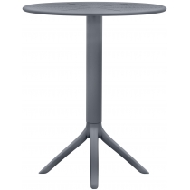 Okrúhly stôl Lacota 60 cm - antracitová