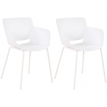 Set 2 stoličiek Alpena - biela