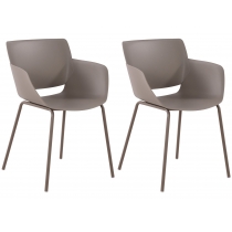 Set 2 stoličiek Alpena - taupe