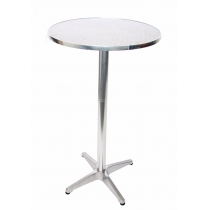 Barový bistro stôl okrúhly 11352, hliník - v70/110 x Ø60 cm