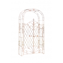 Oblúk na ruže Mel s bránkou - Hnedá antik